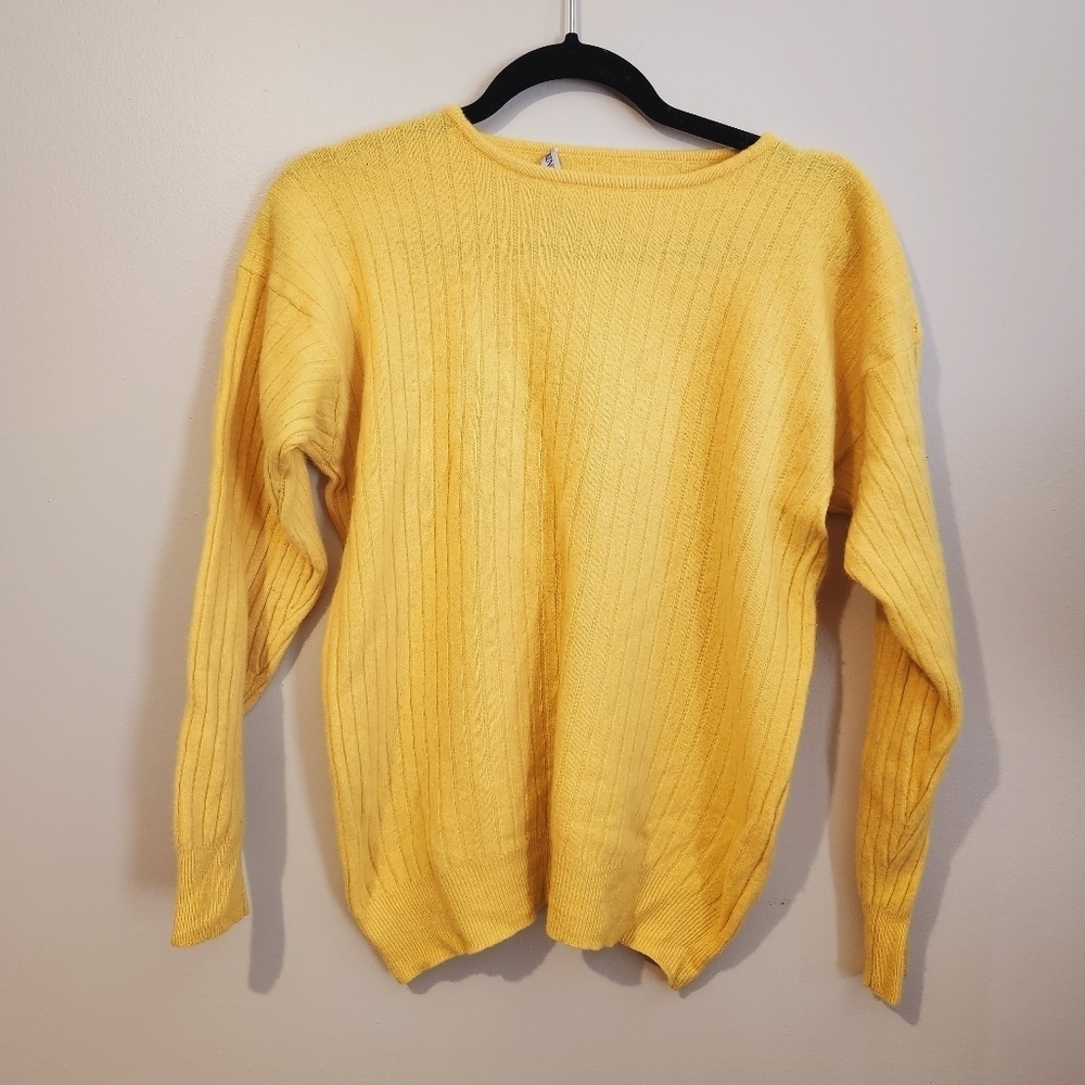 *2 for $30* Vintage Cozy Yellow Knit Sweater